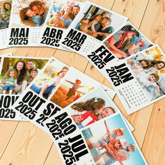 Arquivo Digital: Calendário Polaroid 2025