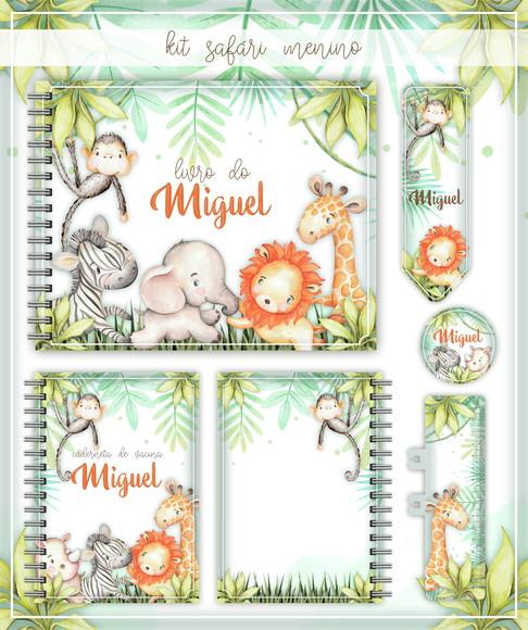 Arquivo Livro Bebê + Caderneta Vacinação Safari