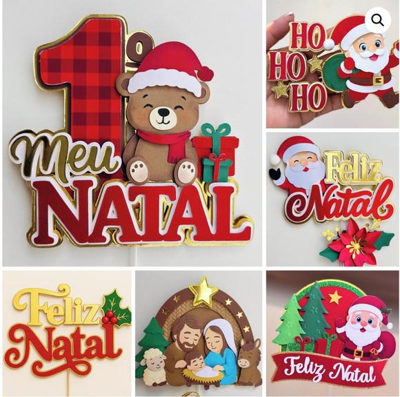 Arquivo: Combo 15 Topos Natal Studio, Svg e pdf