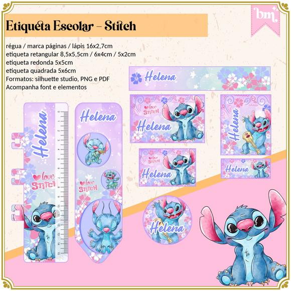 Etiqueta Escolar Stitch