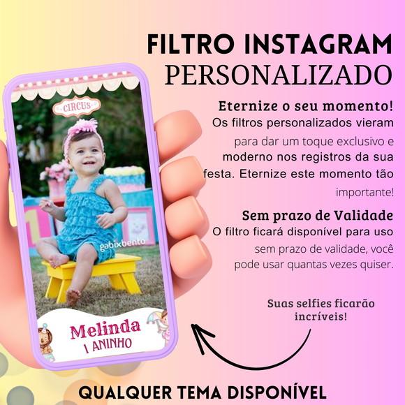 Filtro Personalizado para Aniversário Instagram