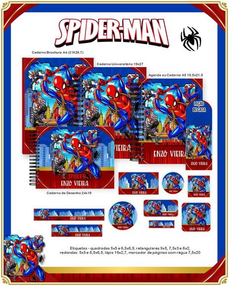 Volta às Aulas Kit Spider Man