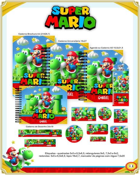 Volta às Aulas Kit Super Mario