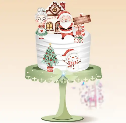 Arquivo Corte Topo de Bolo Feliz Natal