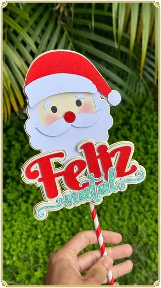 Arquivo Corte Topo de Bolo Feliz Natal