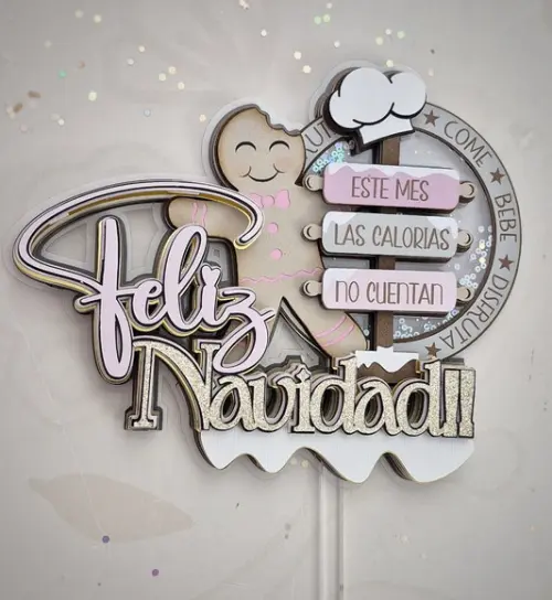 Arquivo Corte Topo de Bolo Feliz Natal