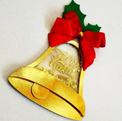 Arquivo Corte Topo de Bolo Feliz Natal Sino 075