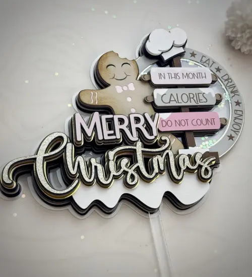Arquivo Corte Topo de Bolo Natal