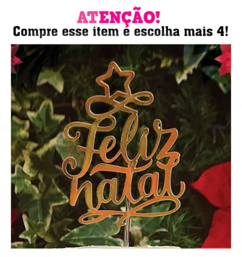 Arquivo Corte: Topo de Bolo Árvore e Feliz Natal 022