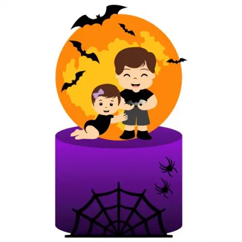 Arquivo Corte: Topo de Bolo Baby Halloween 02