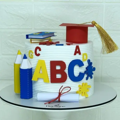 Arquivo Corte: Topo de Bolo Formatura Abc 3d 05