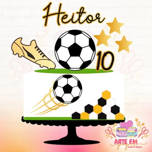 Arquivo Corte: Topo de Bolo Futebol