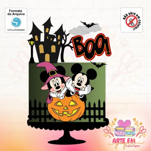 Arquivo Corte: Topo de Bolo Halloween 100