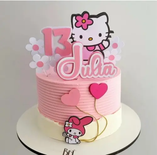Arquivo Corte: Topo de Bolo Hello Kitty 03