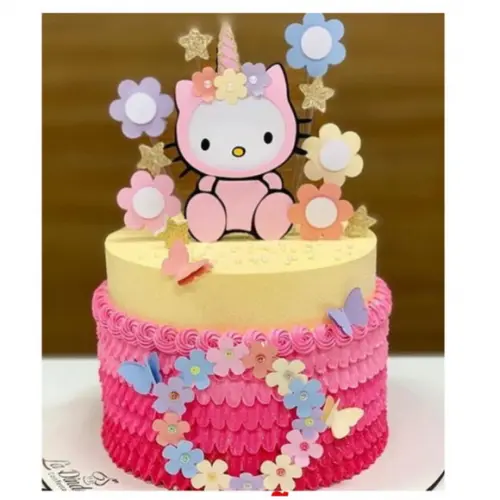 Arquivo Corte: Topo de Bolo Hello Kitty Camadas 02