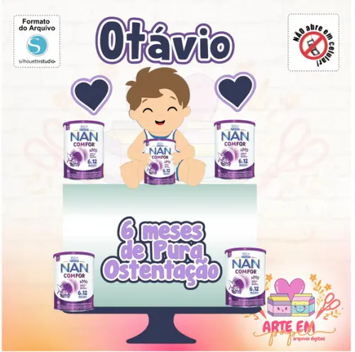 Arquivo Corte: Topo de Bolo Leite Nan Menino
