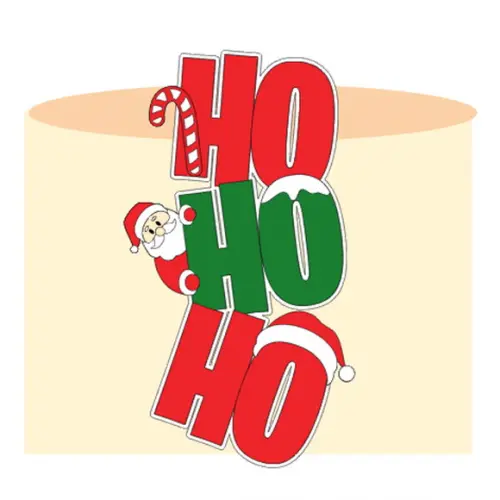 Arquivo Corte: Topo de Bolo Natal Hohoho 085