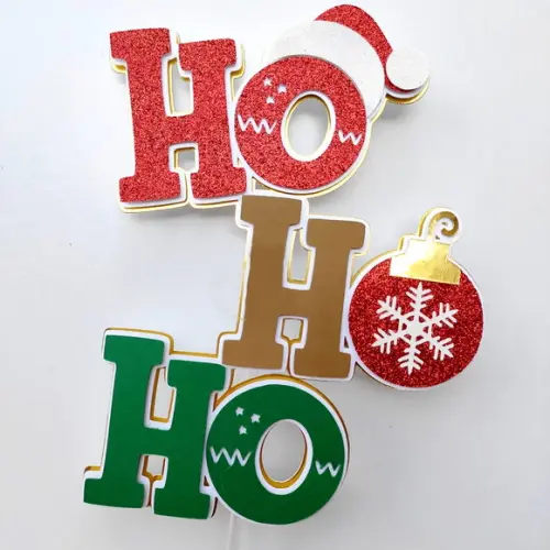 Arquivo Corte: Topo de Bolo Natal Hohoho 051