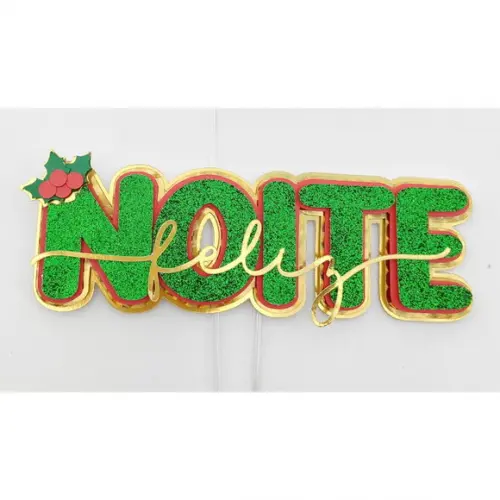 Arquivo Corte: Topo de Bolo Natal Noite Feliz 056