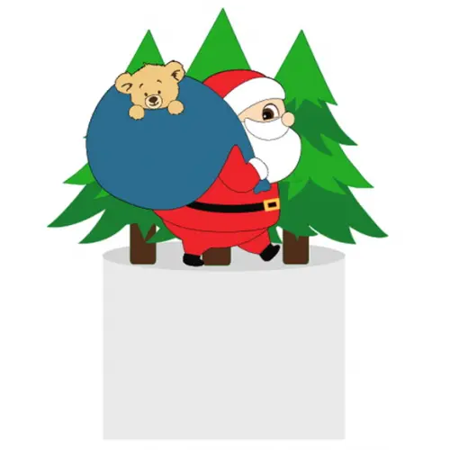 Arquivo Corte: Topo de Bolo Natal Papai Noel 082