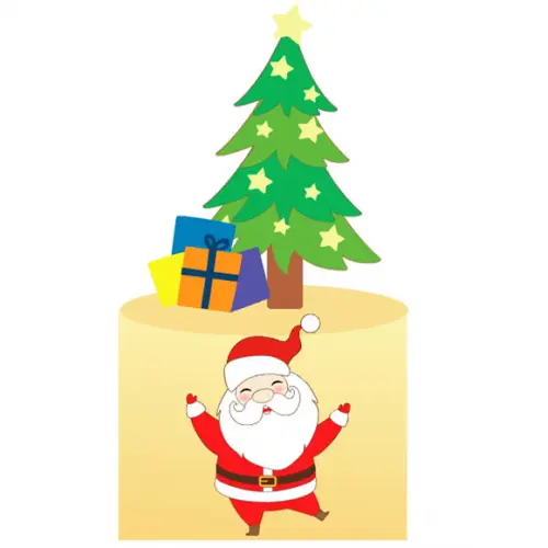 Arquivo Corte: Topo de Bolo Natal Noel e Presentes 090