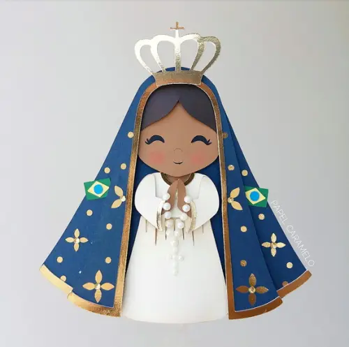 Arquivo Corte: Topo de Bolo Nossa Senhora