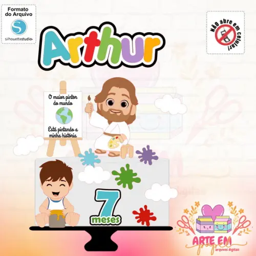 Arquivo Corte: Topo de Bolo o Maior Pintor do Mundo