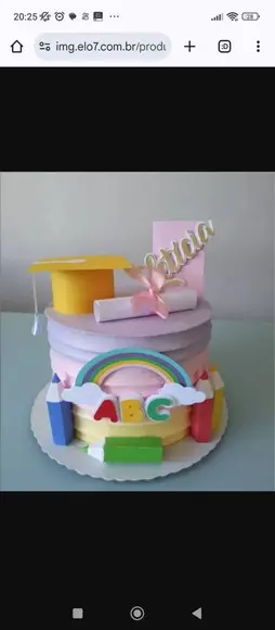 Arquivo Corte: Topo Formatura Abc Menina