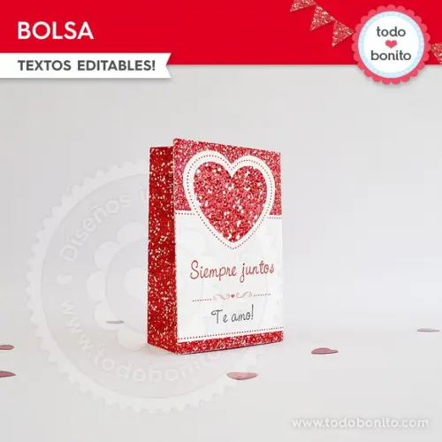 Arquivo de Corte: Caixa Bolsa Dia dos Namorados 001
