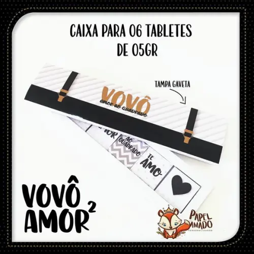 Arquivo de Corte: Caixa p/ Doces Dia dos Avós