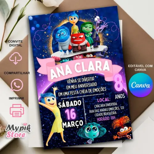 Arquivo de Corte: Convite Divertidamente 003