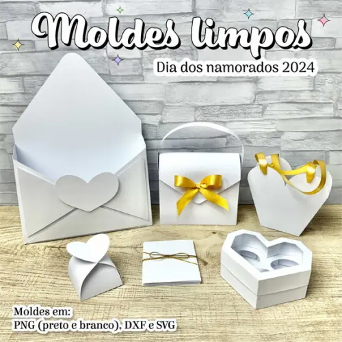 Arquivo de Corte: Kit Caixa Dia dos Namorados