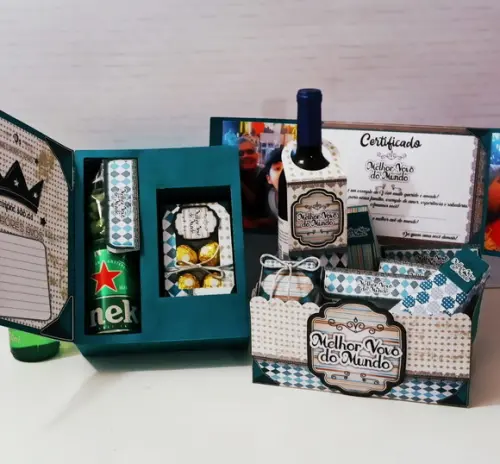 Arquivo de Corte: Kit Caixas Dia dos Avós
