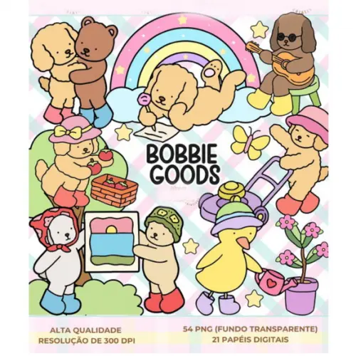 Arquivo de Corte: Kit Digital Bobbie Goods