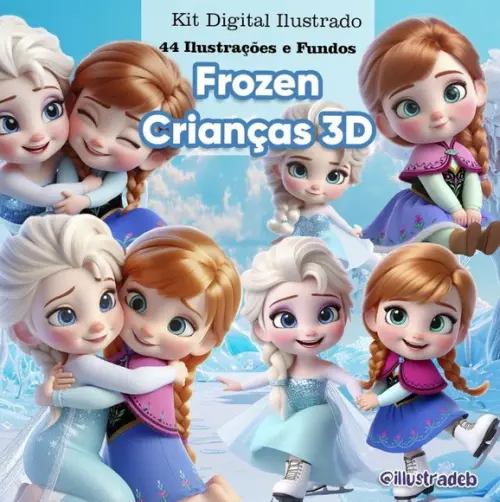 Arquivo de Corte: Kit Digital Frozen 001