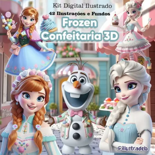 Arquivo de Corte: Kit Digital Frozen 001