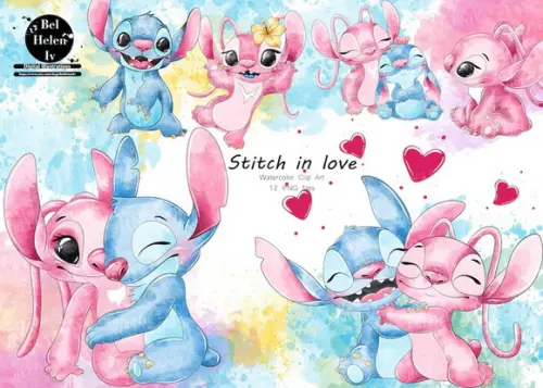 Arquivo de Corte: Kit Digital Lilo Stitch