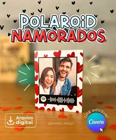 Arquivo de Corte: Polaroid Dia dos Namorados