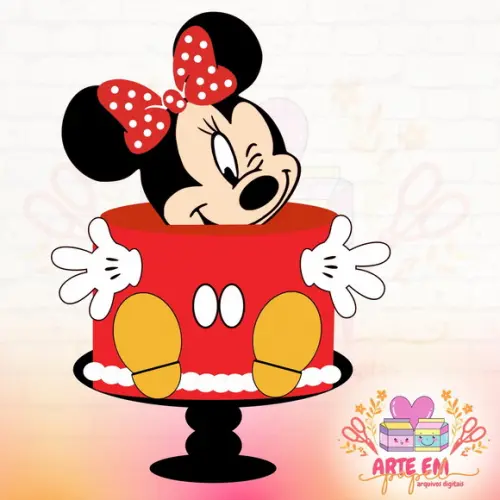 Arquivo de Corte: Topo de Bolo Baby Minnie 06