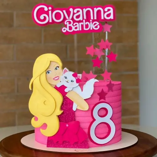 Arquivo de Corte: Topo de Bolo Barbie 007