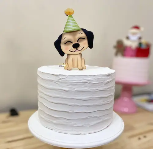 Arquivo de Corte: Topo de Bolo Cachorrinho 003