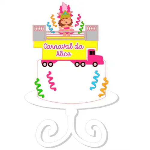 Arquivo de Corte: Topo de Bolo Carnaval 010
