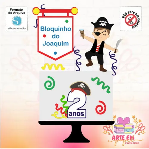 Arquivo de Corte: Topo de Bolo Carnaval 024