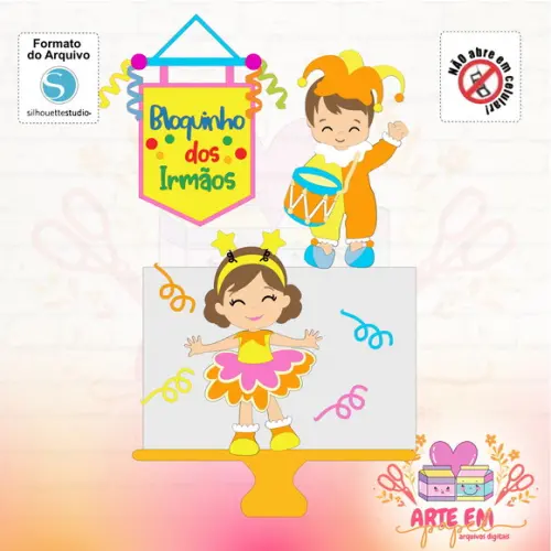 Arquivo de Corte: Topo de Bolo Carnaval 030