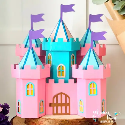 Arquivo de Corte: Topo de Bolo Castelo 001