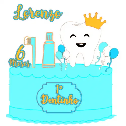 Arquivo de Corte: Topo de Bolo Dentinho 004