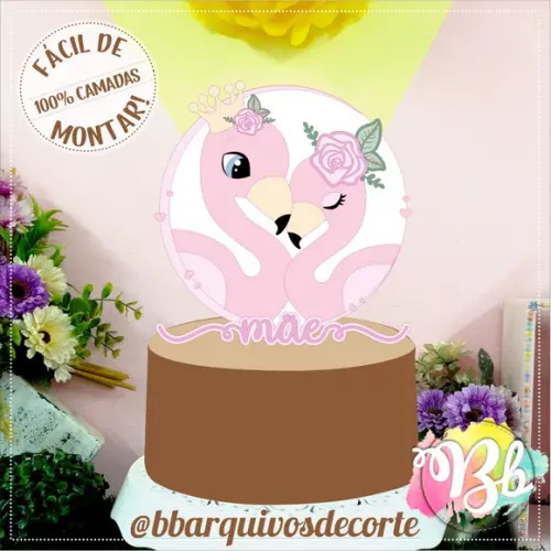 Arquivo de Corte: Topo de Bolo Dia das Mães 052