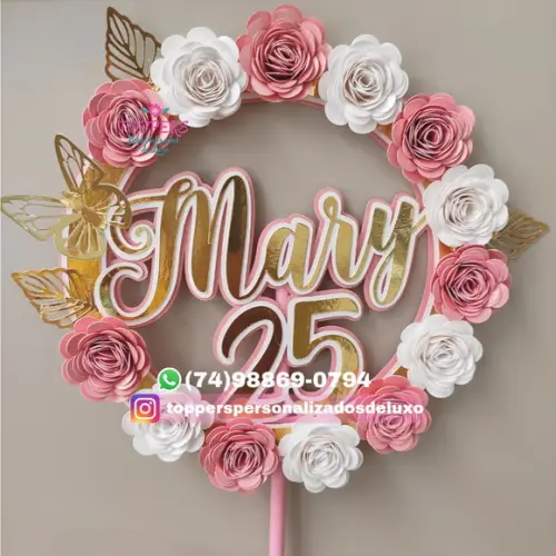 Arquivo de Corte: Topo de Bolo Dia das Mães 060