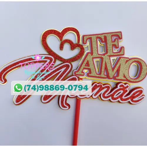 Arquivo de Corte: Topo de Bolo Dia das Mães 067