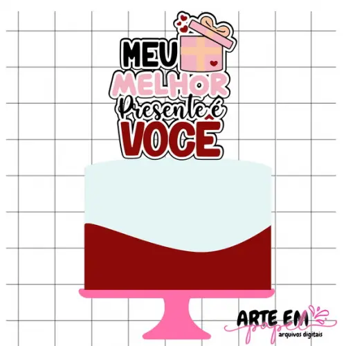 Arquivo de Corte: Topo de Bolo Dia dos Namorados 029